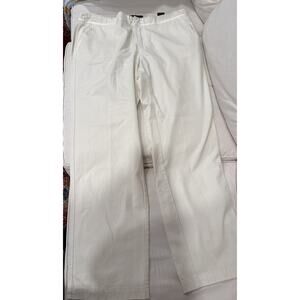 Venezia Jeans Women 16 Off White/Beige, Satin Edged Pockets And Waistband NWT